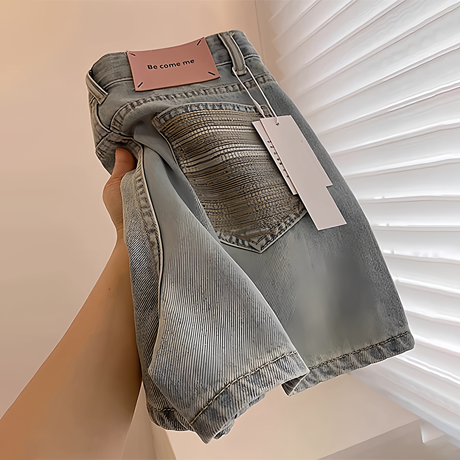 复古牛仔短裤女2025新款爆款夏季宽松休闲大码高腰小个子A字热裤