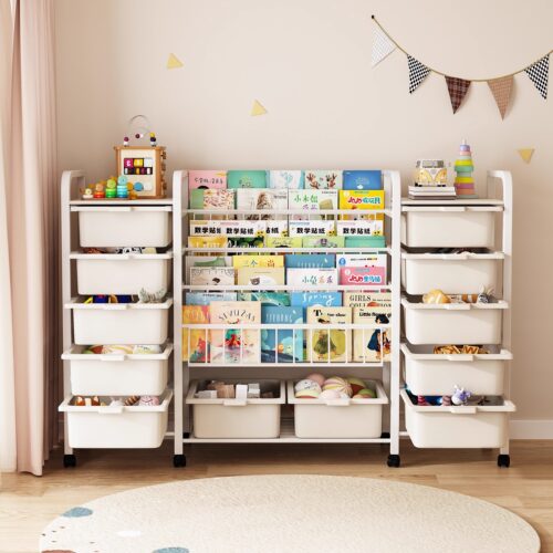 儿童书架家用绘本架阅读区移动