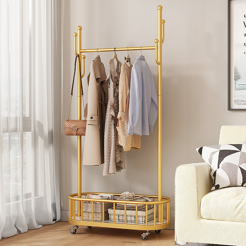 网红轻奢衣帽架落地卧室挂衣架