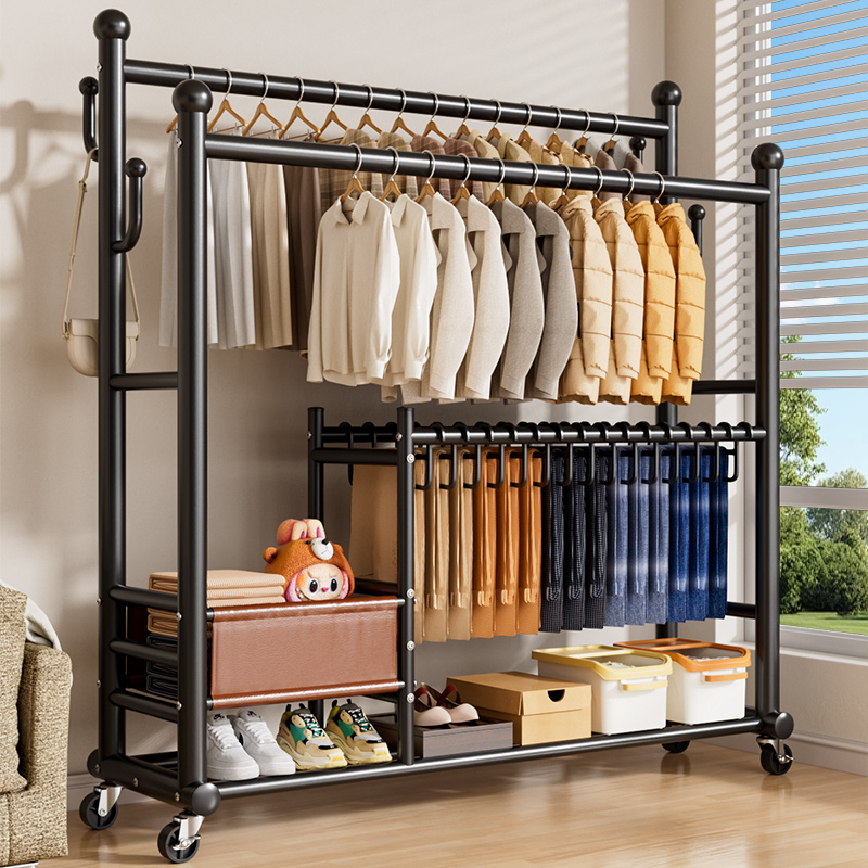 【一架多用】挂衣架卧室落地家用