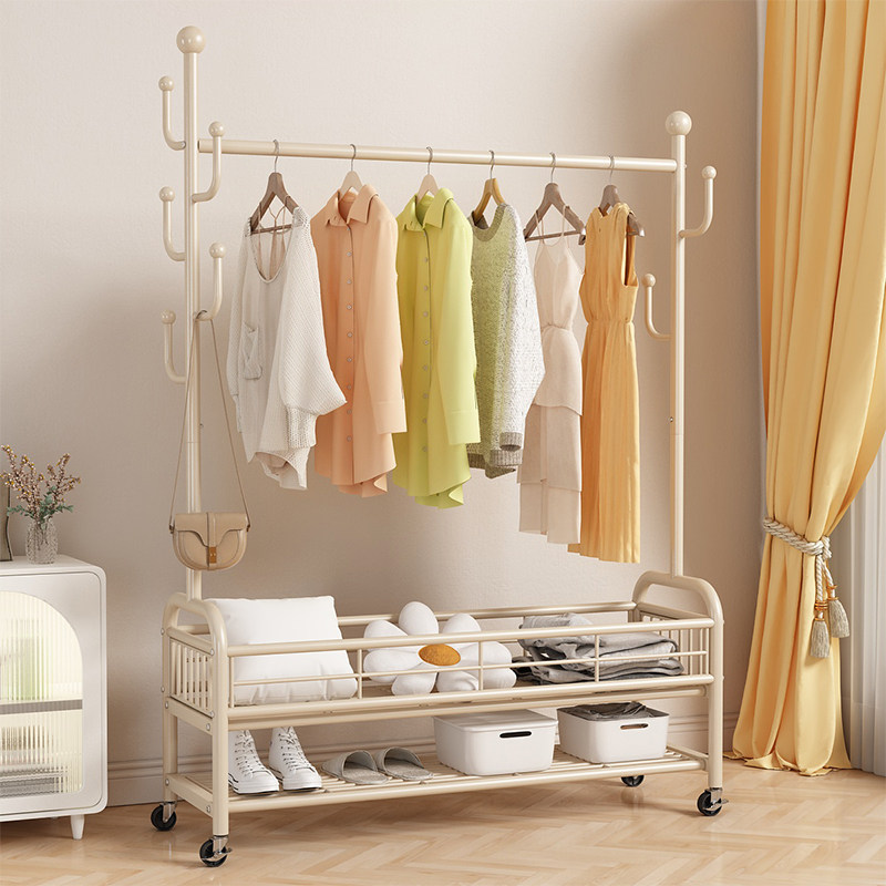 晾衣架落地卧室可移动家用凉衣架