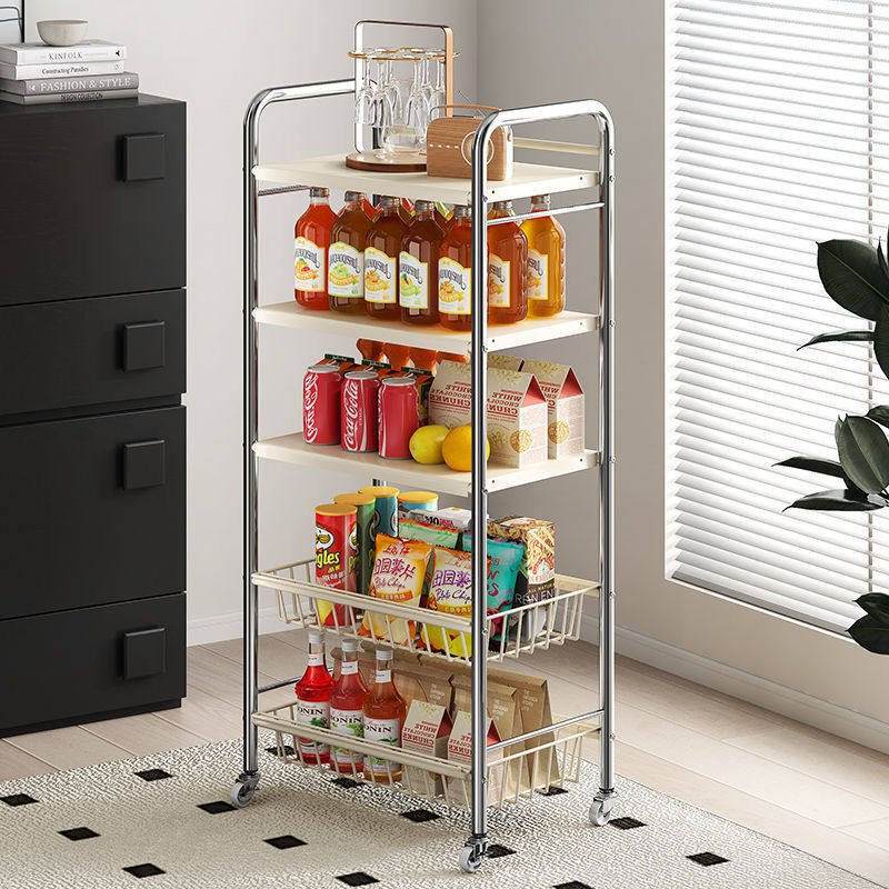 中古小推车置物架落地客厅移动零食家用简约厨房水果蔬菜收纳架子,收纳整理,整理架/置物架/收纳架,淘宝优惠券,粉丝福利购,淘宝优惠卷