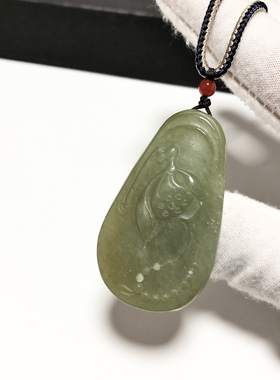 D1192# 天然和田玉黄口老料佳藕天成吊坠48*27.8*9.5mm 重23.39克