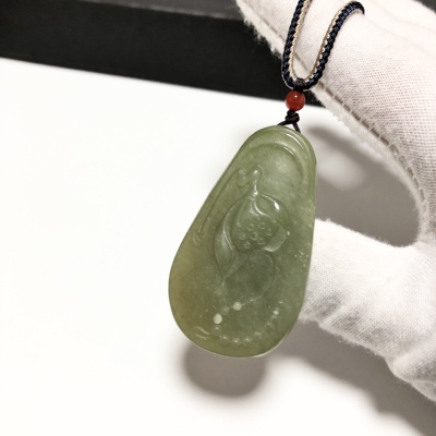 D1192# 天然和田玉黄口老料佳藕天成吊坠48*27.8*9.5mm 重23.39克