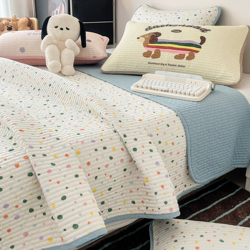 可定制夹棉床单床盖有态度