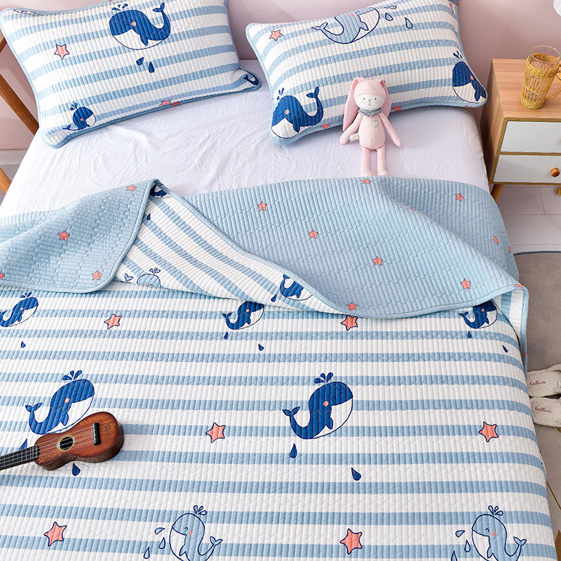 双面纯棉全棉床盖床单四季通用