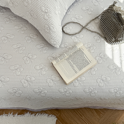 有态度夏季莱赛尔天丝床盖三件套夹棉绗缝榻榻米垫床单防滑可机洗