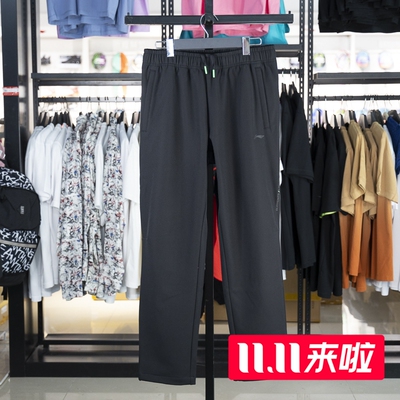 李宁直筒男子加绒保暖运动裤