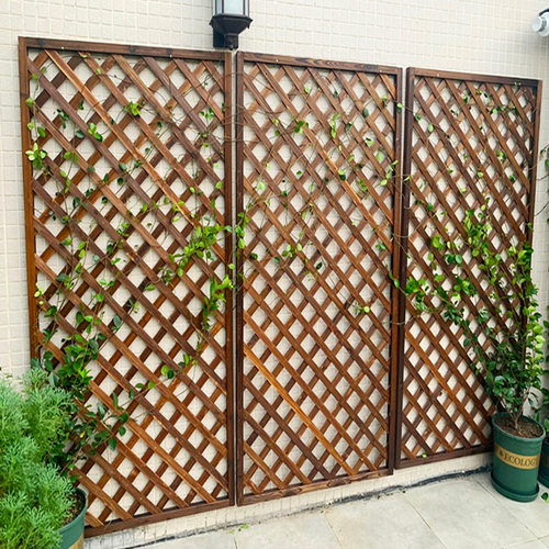 木栅栏户外庭院阳台壁挂隔断花架