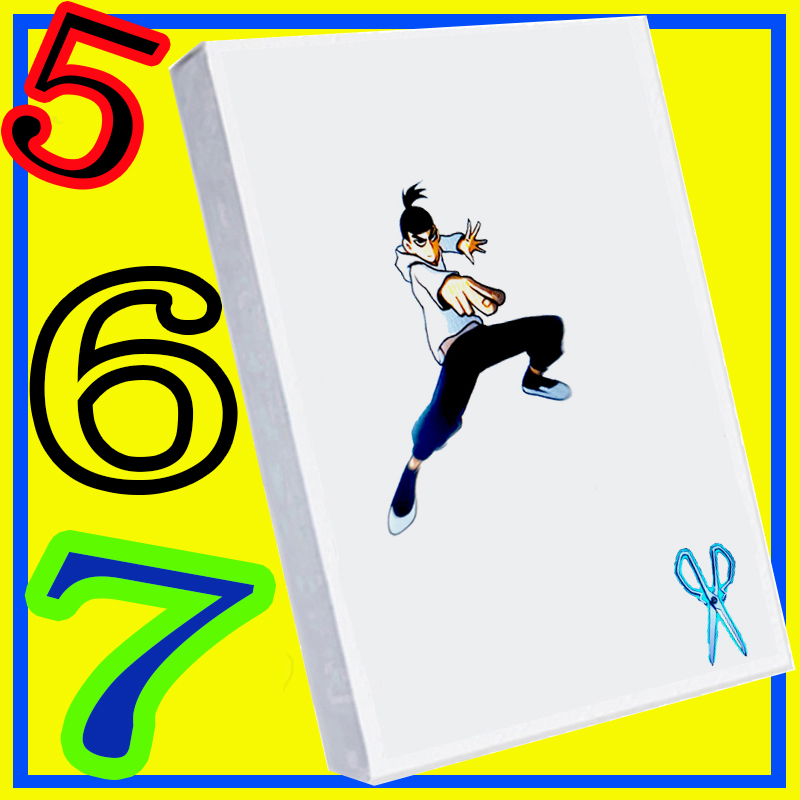 刺客五六七动漫手翻书大战汪疯卡通翻页动画填色涂鸦书本儿童礼物