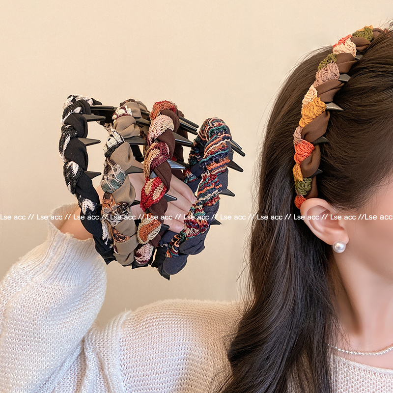 日常外戴高颅顶发卡头箍