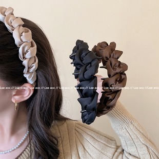 云朵泡泡发箍女款2025新款高颅顶头箍日常外戴减龄显脸小洗脸发卡