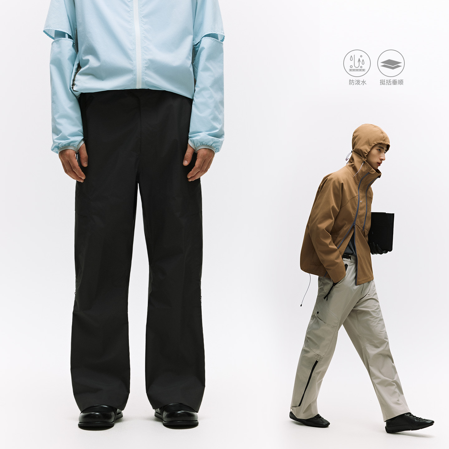 NORYBRAND户外系列 日本TORAY东丽防水导湿 全压胶冲峰休闲裤长裤