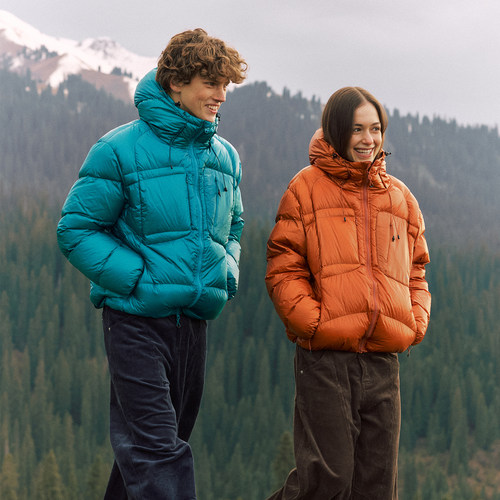 NORYBRAND户外加厚90白鸭绒 户外御寒茧型结构防泼连帽高充羽绒服