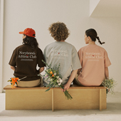 型圆领T恤 简约boxy版 NORYBRAND主题爱心刺绣设计感短袖 cleanfit