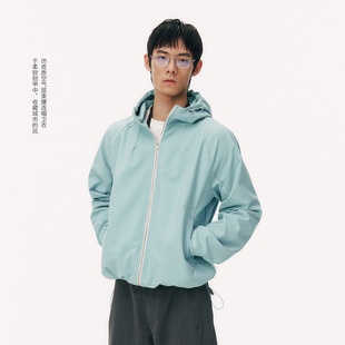 NORYBRAND “防泼空气层”束腰X型抗皱机能卫衣 通勤户外连帽外套