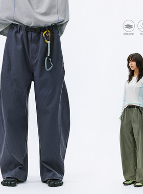 NORYBRAND「爱雨者」户外运动廓形弯刀裤登山裤多耐福冲锋裤工装