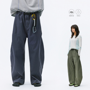 NORYBRAND 运动户外廓形弯刀裤多耐福登山冲锋裤工装