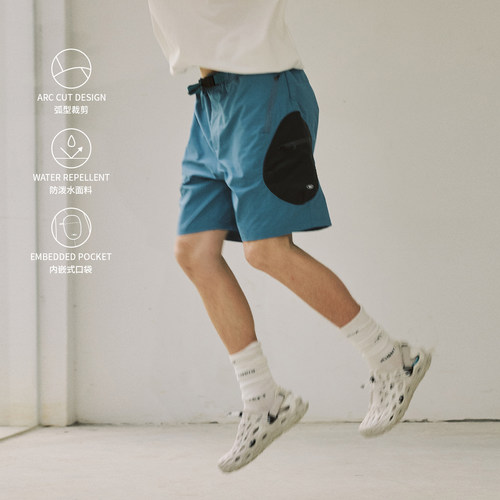 NORYBRAND斜插贴袋短裤