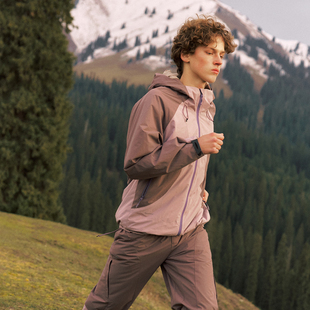 NORYBRAND 拼接色冲锋衣夹克 城市户外骑行运动外套上衣