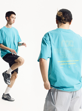 NORYBRAND 25SS速干运动功能透气撞色印花短袖 休闲百搭T恤上衣