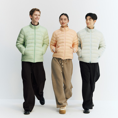 NORYBRAND鹅绒户外系列 排骨加厚立领防钻绒羽绒服轻量男女冬外套