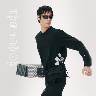 跑步速干轻上衣 T恤 NORYBRAND 26SS户外运动孔洞动态透气训练长袖