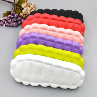 孺子牛居家保暖材料手工勾毛线团亲子棉拖鞋 钩针 祥云朵软底子diy