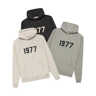 Fear 22SS植绒1977套头卫衣连帽衫 Essentials 男 God 阿伦777