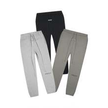 阿伦777 Fear Of God FOG Essentials 19FW字母棉质束脚卫裤长裤