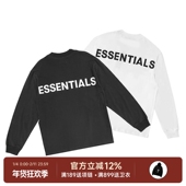 Fear Essentials 阿伦777 God FOG 19FW反光3M字母长袖 T恤男