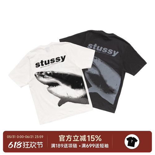 StussySharkTee26SS鲨鱼短袖