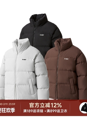 阿伦777 Nerdy韩国潮牌24FW经典刺绣300G白鸭绒羽绒服面包服男女