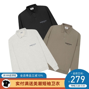 God 男 Fear Polo衫 阿伦777 20FW背标字母长袖 FOG Essentials