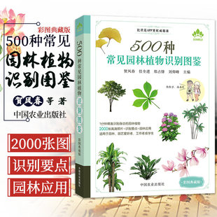 500种常见园林植物识别图鉴 书野外识别速查图鉴 景观园林植物图鉴身边常见植物花草树木分类大自然园林绿化书籍园艺教材正版 彩图版