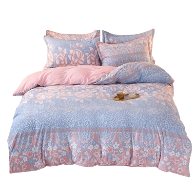 秋冬季加厚加绒牛奶绒被套单件