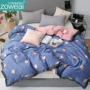 Chăn bông san hô đơn mảnh cộng với nhung pha lê cashmere sinh viên bông đơn 1,5m đôi flannel chăn mùa đông - Quilt Covers 	chăn phao cho bé	