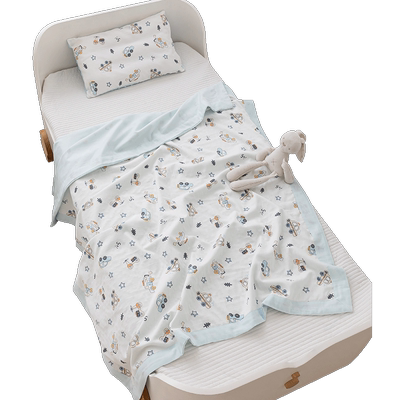 儿童婴儿夏季薄款双层纱布盖毯被