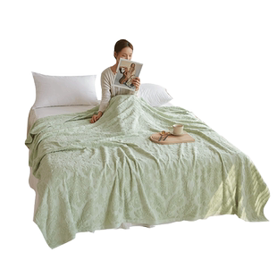 上海老牌纯棉老式毛巾被100全棉成人夏季空调被薄毛毯子家用盖毯