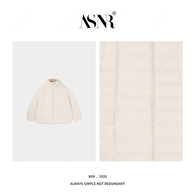 BRAID丨衣长65 90白鸭绒轻薄款5色排骨羽绒服 5C39