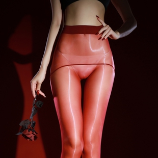 无缝裆大码加长超薄极光通勤丝袜女开裆情调禁欲系美腿显瘦连裤袜