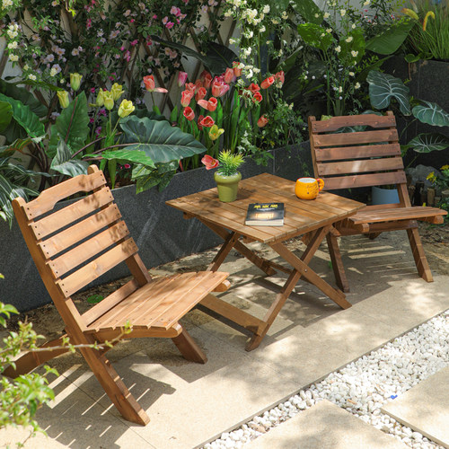 复古咖【实木桌椅】优雅天鹅系列