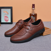 男士 夏季 青年透气男鞋 多邦迪尔低帮绑带日常休闲皮鞋 真皮商务鞋 子