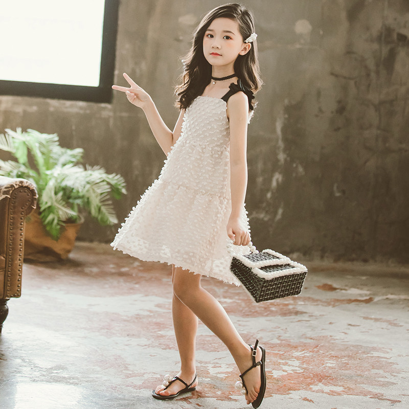 Girls Dress Summer wear 2019 new pattern children Western style Little Girl Dress skirt Big Kidsin the Children/Baby/Family fitted , Skirt(New) , Dress  category - from Buy2taobao.com to provide professional Taobao agent buy service