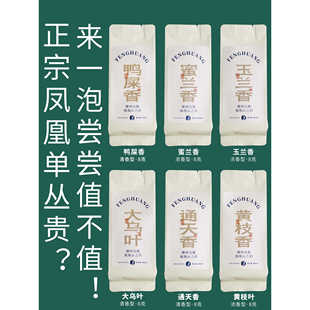 茗日星潮州凤凰单丛茶叶鸭屎香蜜兰香独立泡袋乌龙茶品鉴装 伴手礼