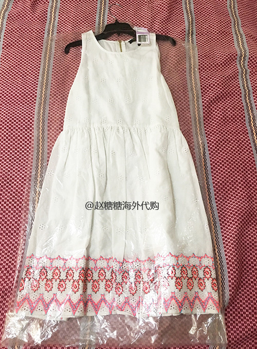 6ÂëÏÖ»õ¡¾ÃÀ¹úÕýÆ·¡¿Juicy Couture °×É«´¿ÃÞ´ÌÐåÁ¬ÒÂȹ2965