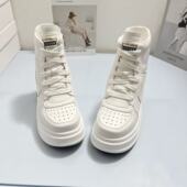 小白鞋 11CM隐形增高休闲鞋 45码 男女同款 2025新款 15CM厚底舒适夏季