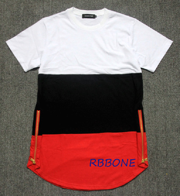 menstshirts街拼色短袖恤