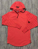 潮牌纯棉加长款 streetwear 卫衣 特价 red hiphop hoodies swag