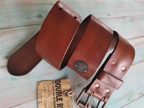 男简约头层牛皮纯铜简约纯手工